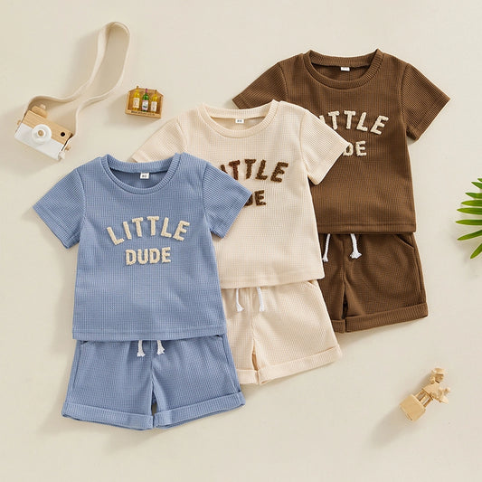 T-shirt and shorts Outfit Set Summer for Toddler and Boys