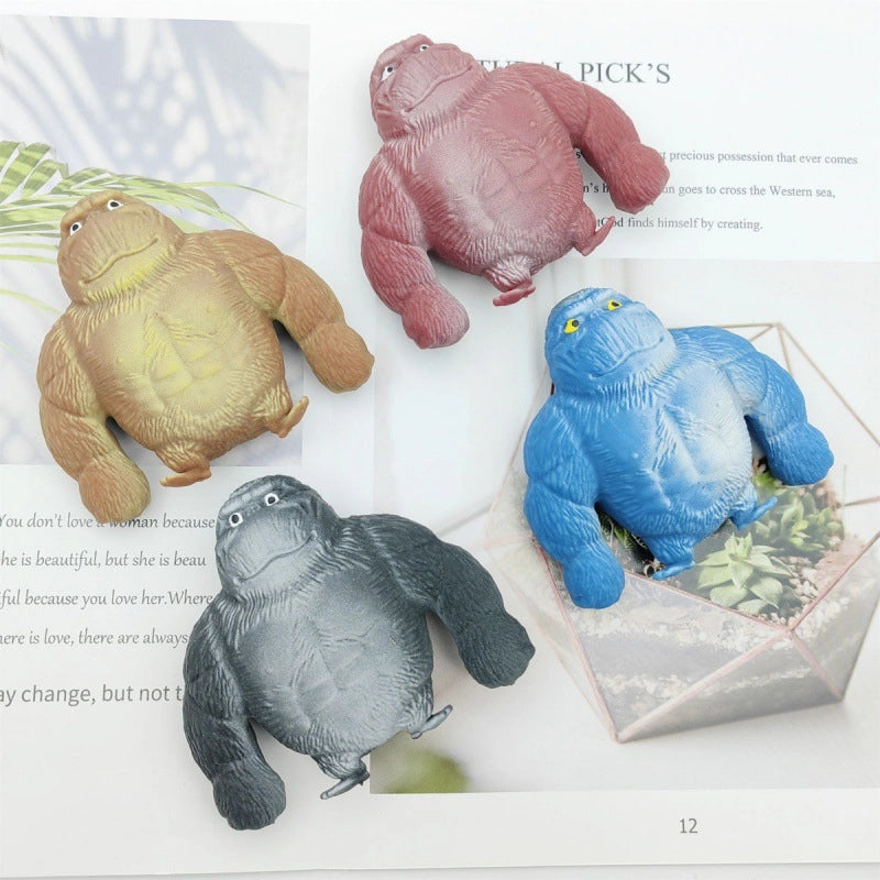 Squishy Mini Gorilla/SoyBean/Cat/Chicken Stretch Toy for Kids