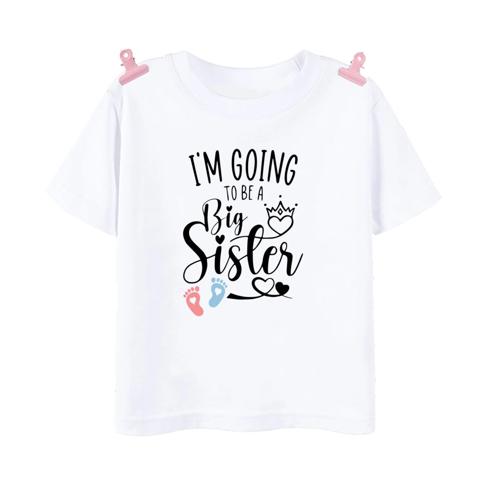 Promoted to Big Sister Rainbow T-shirt for Baby Girls Top Gift