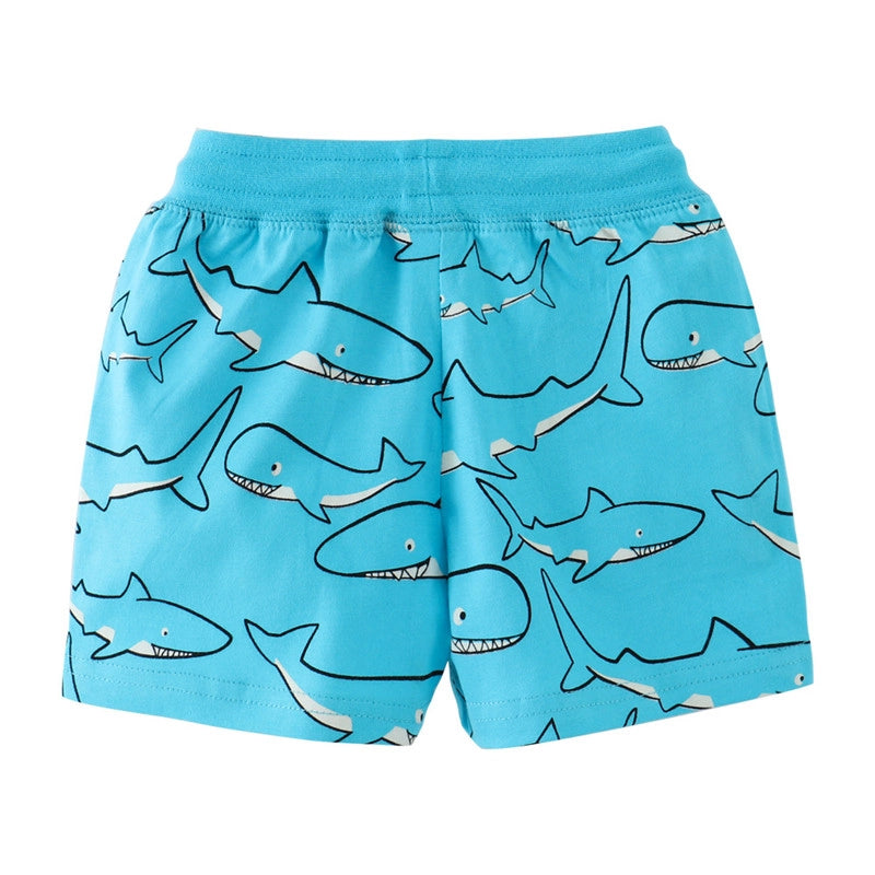 Cartoon Animals Print Children's Shorts Boys