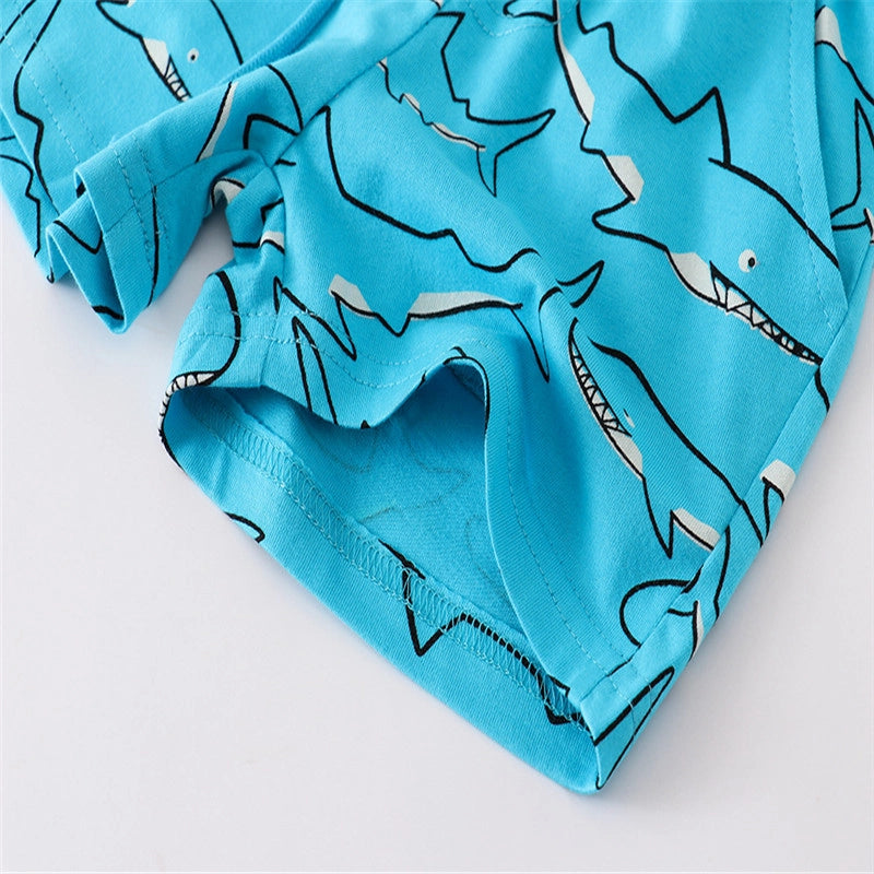 Cartoon Animals Print Children's Shorts Boys