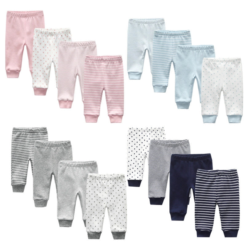 Soft Cartoon Baby Pants Set Baby Boys and Girls