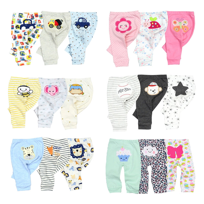 Soft Cartoon Baby Pants Set Baby Boys and Girls