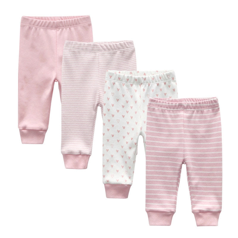Soft Cartoon Baby Pants Set Baby Boys and Girls