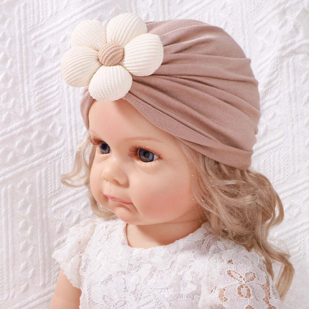 Baby Girl's Knit Headband, Cap & Socks Set