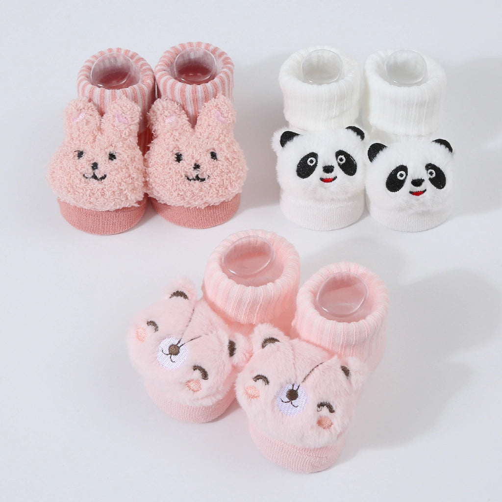 Cute Cartoon Doll Newborn Socks Shoes