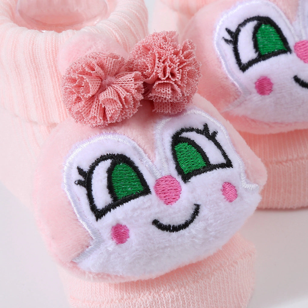 Cute Cartoon Doll Newborn Socks Shoes