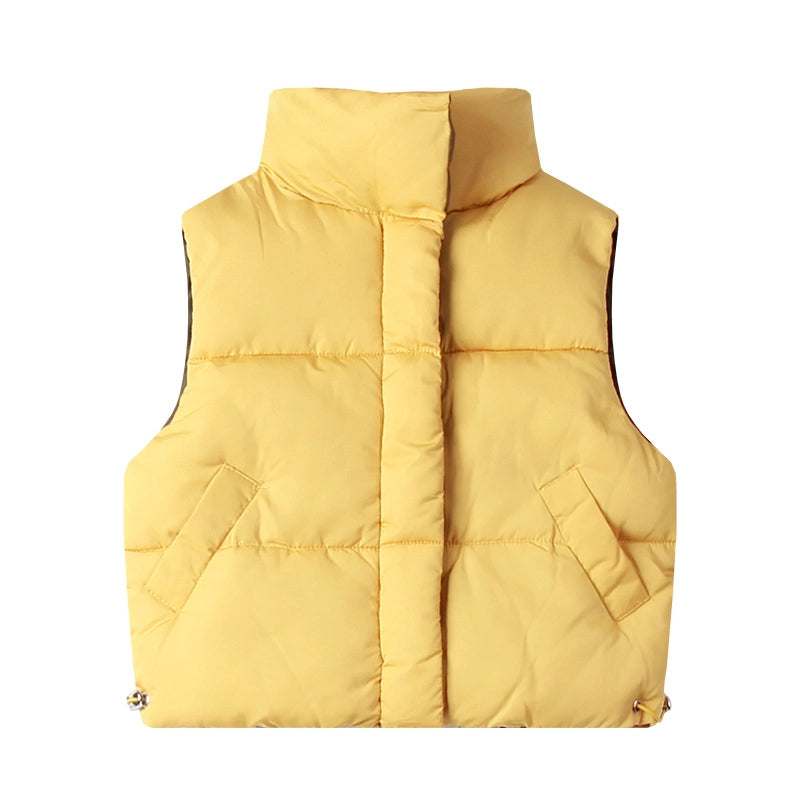 Kids Warm Cotton Vests Coats Jackets Boys Girls