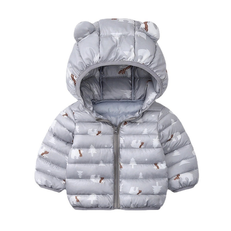 Christmas Deer Baby Boy Girl Jacket with Hood