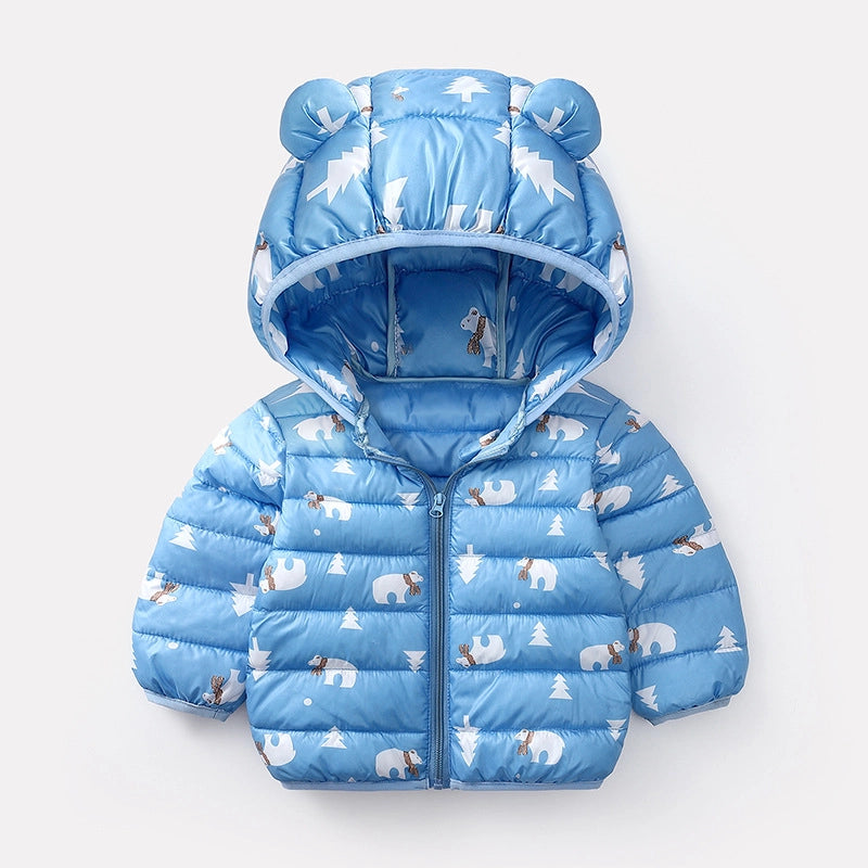Christmas Deer Baby Boy Girl Jacket with Hood