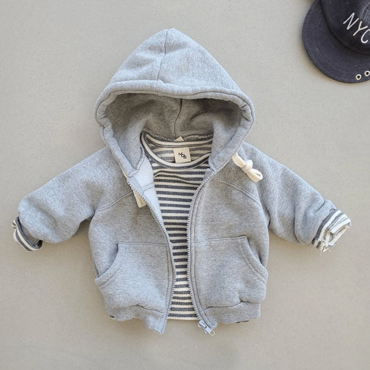 Autumn Baby Hoodie Coat - Casual Kids Zipper Cardigan Jacket