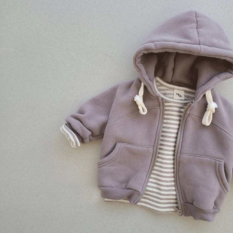 Autumn Baby Hoodie Coat - Casual Kids Zipper Cardigan Jacket