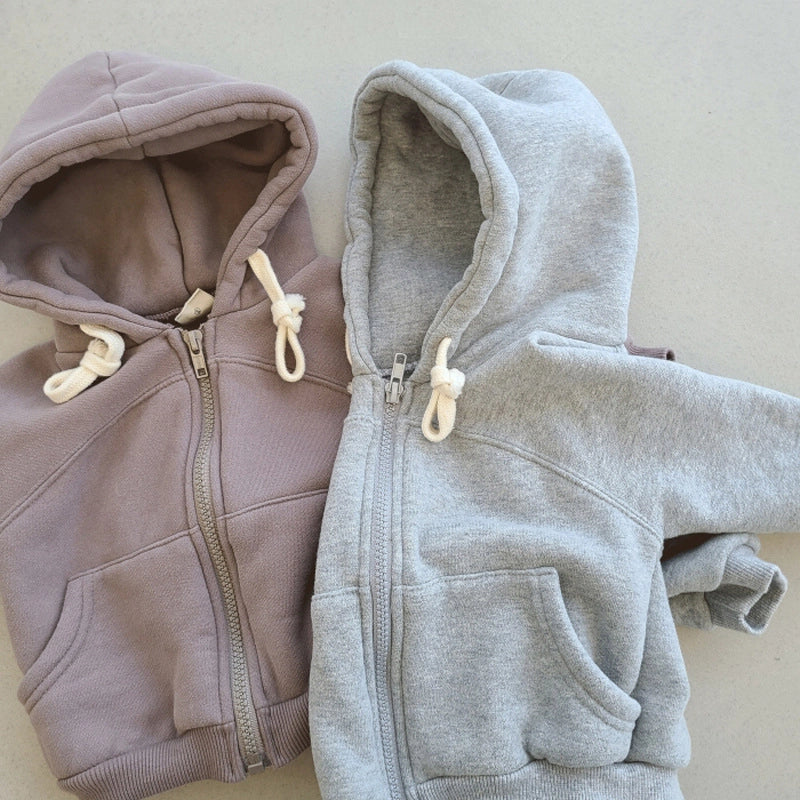 Autumn Baby Hoodie Coat - Casual Kids Zipper Cardigan Jacket