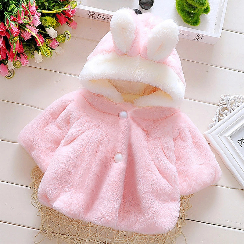 Cute Korean Cartoon Baby Girl Fleece Jacket