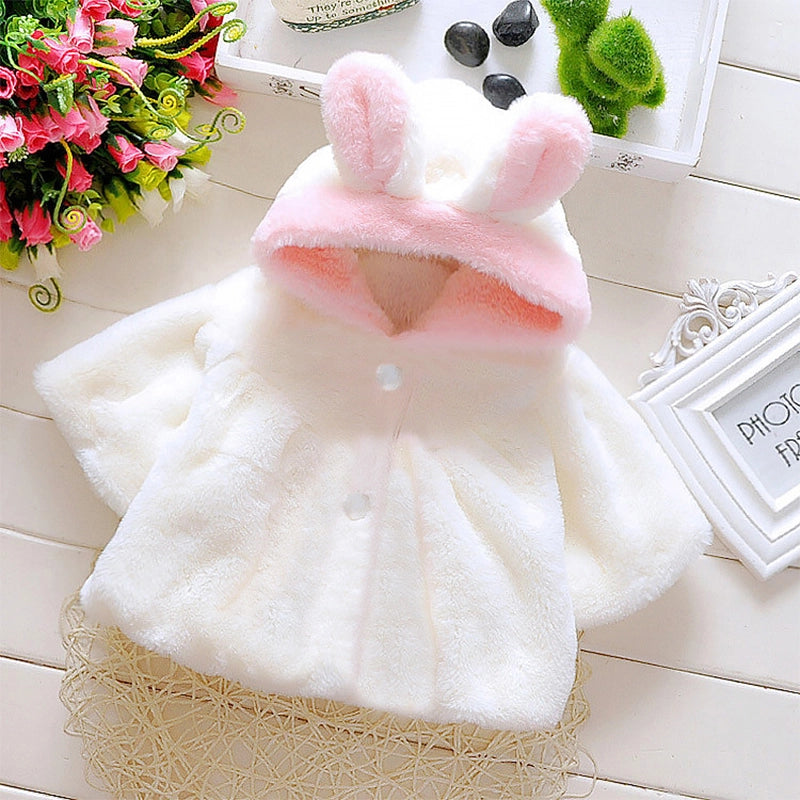 Cute Korean Cartoon Baby Girl Fleece Jacket