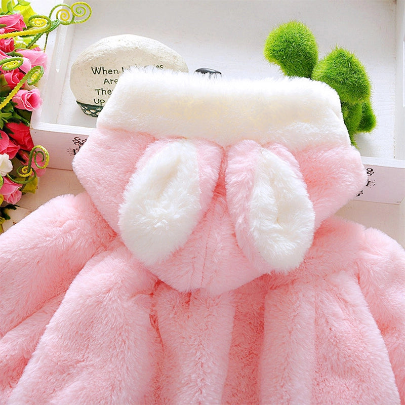 Cute Korean Cartoon Baby Girl Fleece Jacket