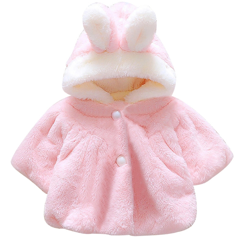 Cute Korean Cartoon Baby Girl Fleece Jacket