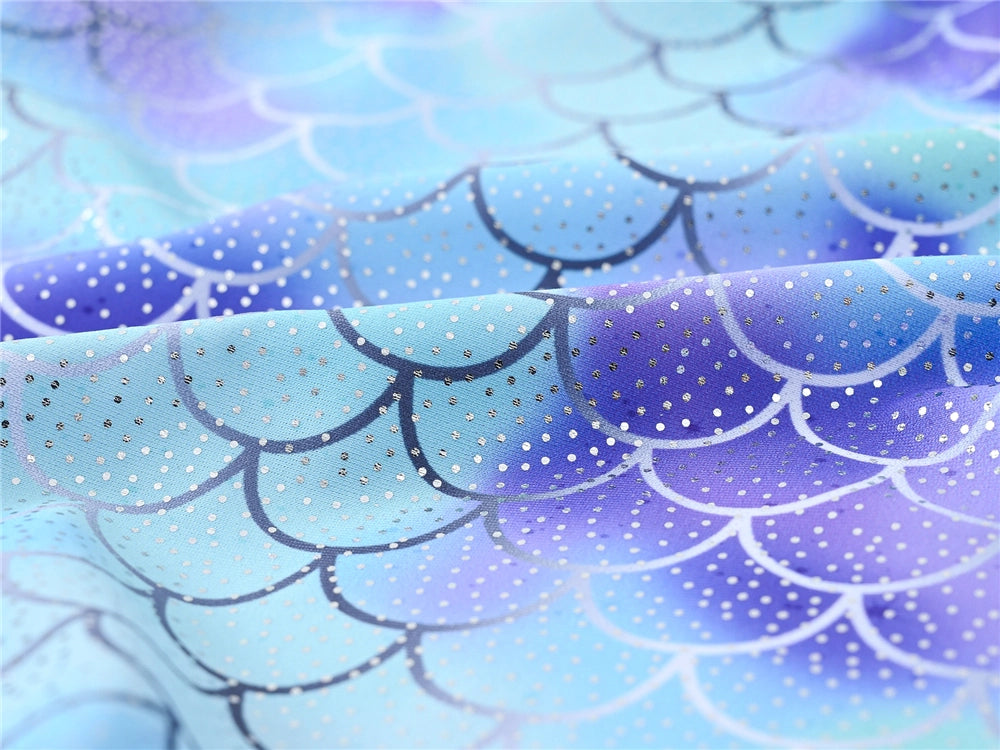 Kids Fish Scale Swimsuit Baby Girl