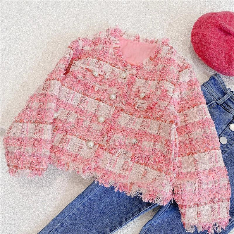 Korean Kids Jacket Autumn Spring Girls Coat