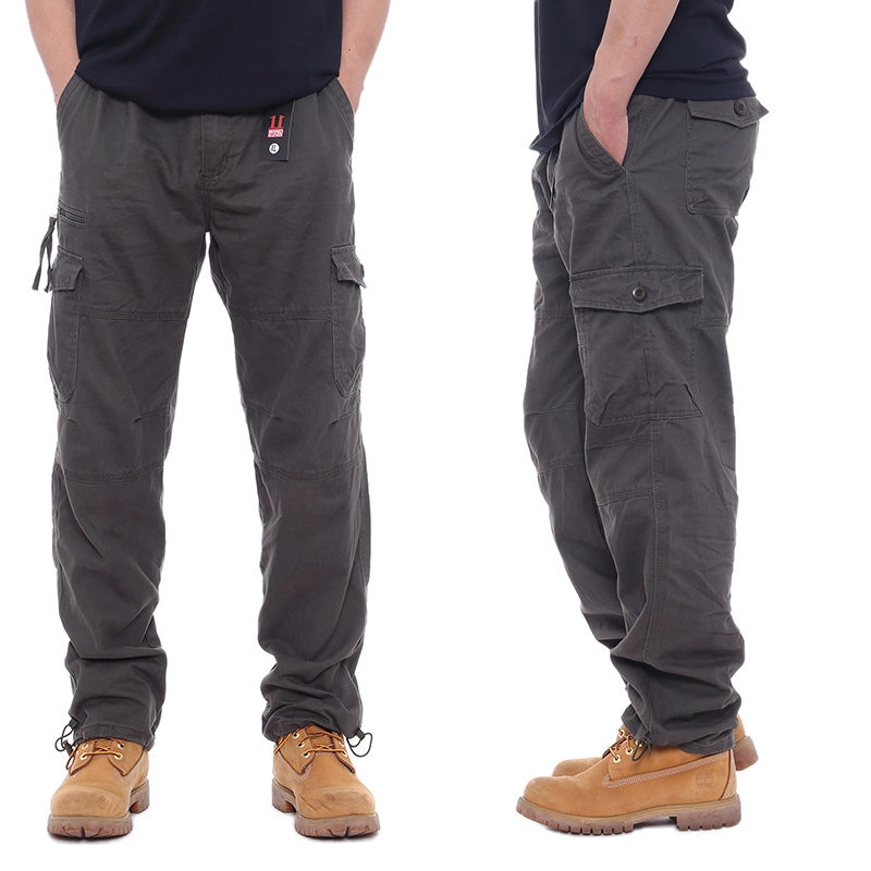 Tactical Cargo Boys Pants - Multi-Pocket Army Trousers