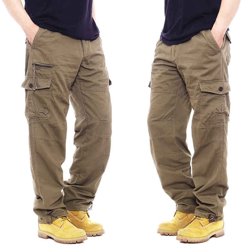 Tactical Cargo Boys Pants - Multi-Pocket Army Trousers
