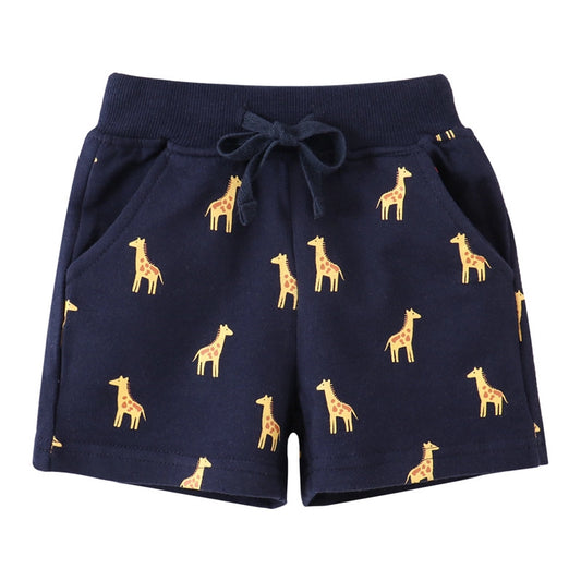 Animal Car Print Kids Shorts Giraffe Sharks etc