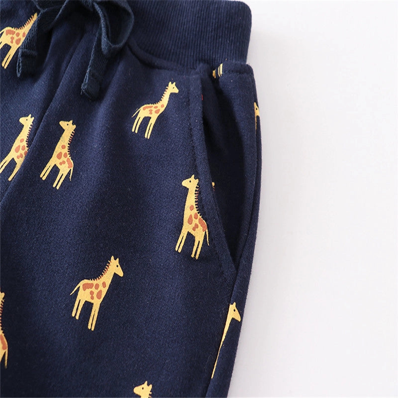 Animal Car Print Kids Shorts Giraffe Sharks etc
