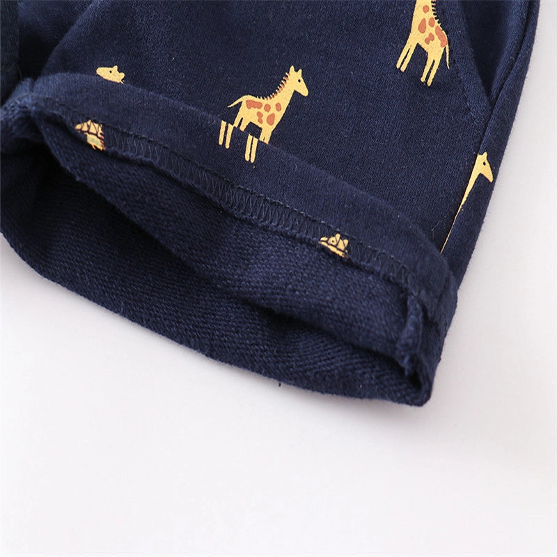 Animal Car Print Kids Shorts Giraffe Sharks etc