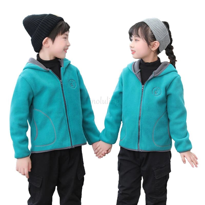 Windproof Fleece Boys Jacket Full Sleeve for Kids Boys Girls