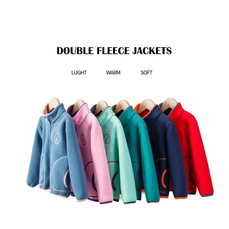 Windproof Fleece Boys Jacket Full Sleeve for Kids Boys Girls