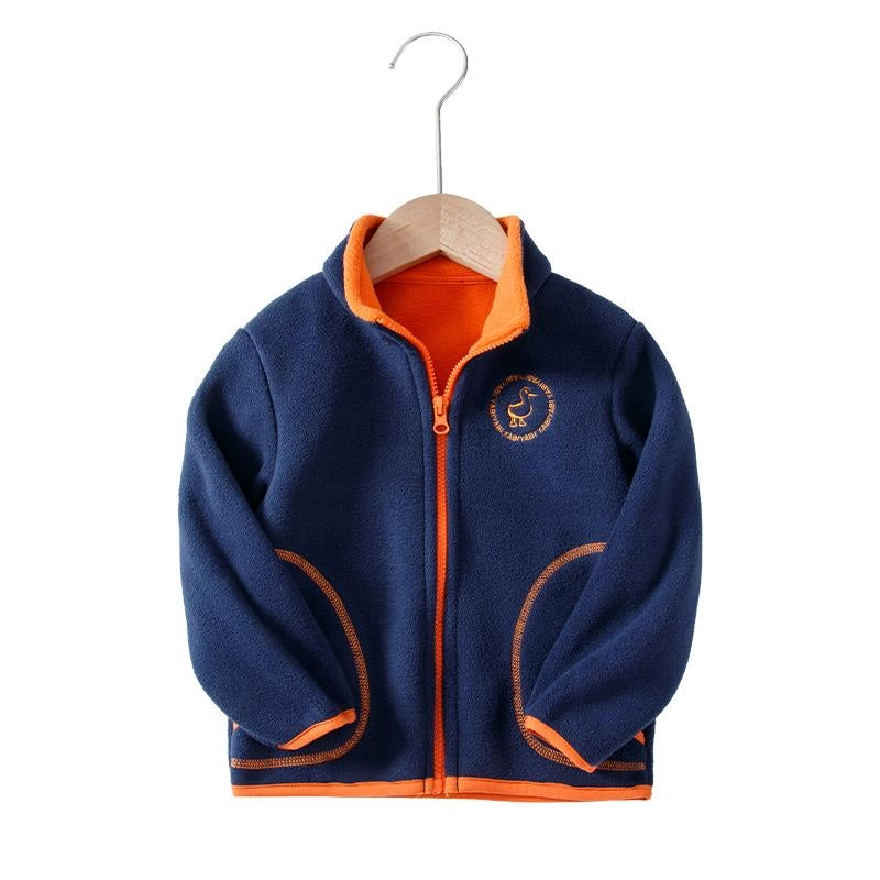 Windproof Fleece Boys Jacket Full Sleeve for Kids Boys Girls