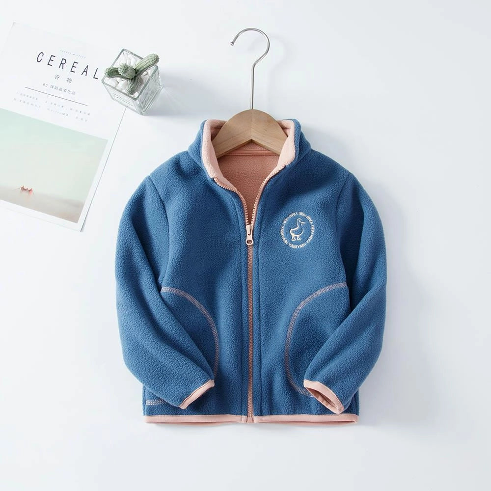 Windproof Fleece Boys Jacket Full Sleeve for Kids Boys Girls