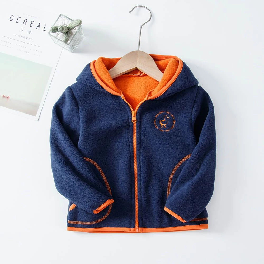 Windproof Fleece Boys Jacket Full Sleeve for Kids Boys Girls