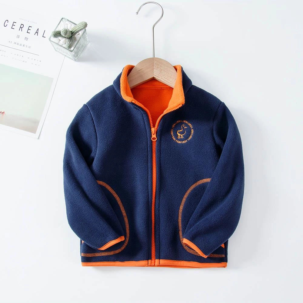 Windproof Fleece Boys Jacket Full Sleeve for Kids Boys Girls