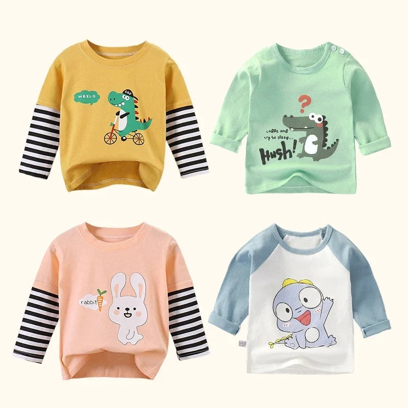 High-Quality Cartoon Print Kids T-Shirt Boys