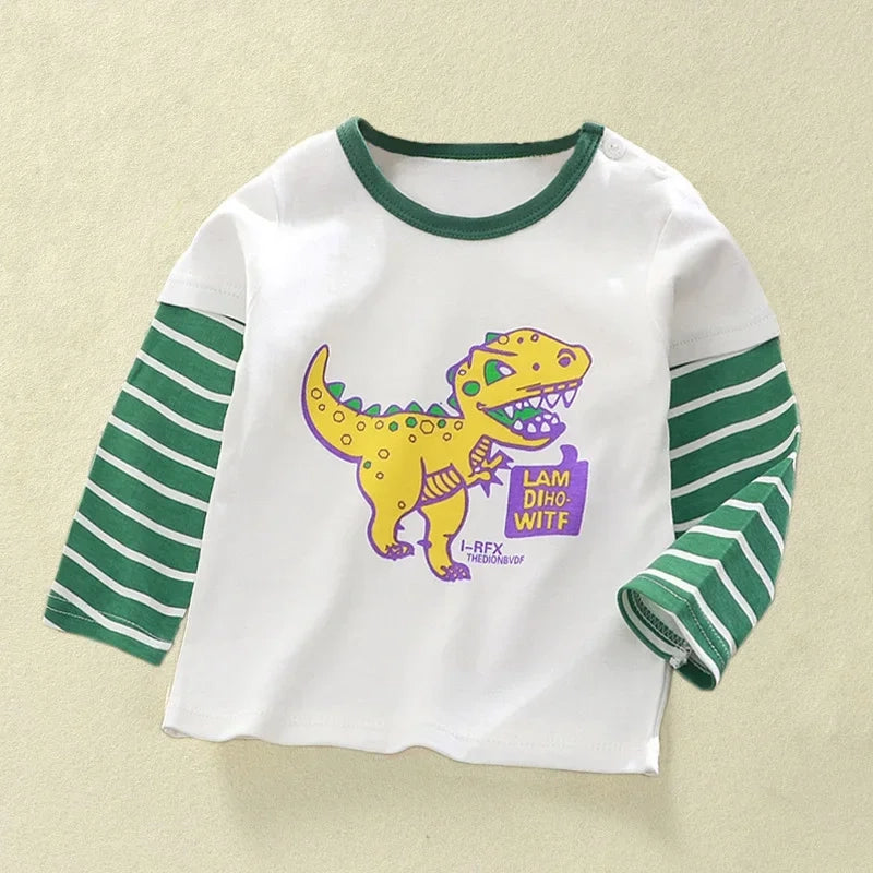 High-Quality Cartoon Print Kids T-Shirt Boys