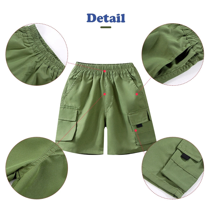 Comfortable Summer Cargo Shorts for Boys