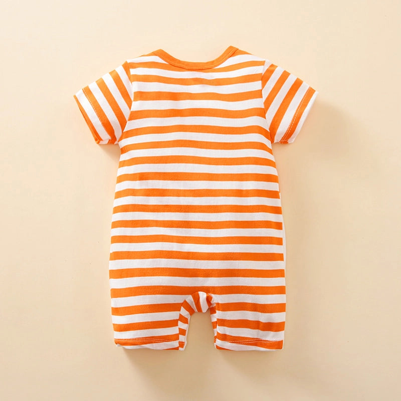 Cute Cartoon Fox Print Baby Bodysuit