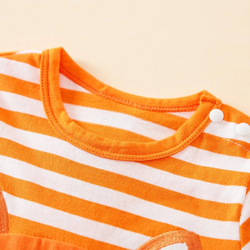 Cute Cartoon Fox Print Baby Bodysuit
