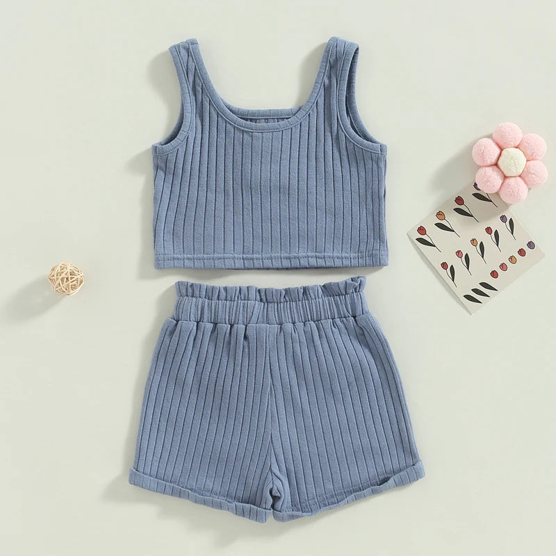 Summer Toddler Girls Outfit Set
