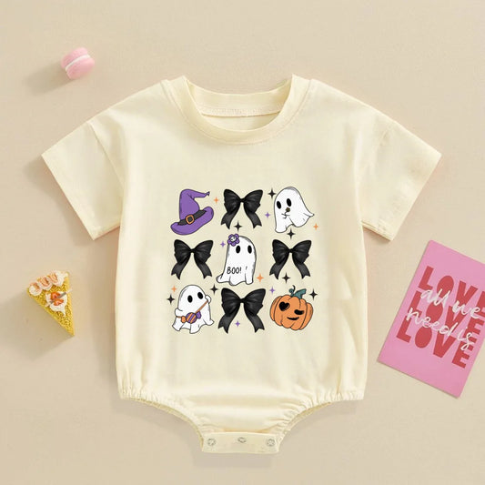 Cute Halloween Ghost Baby Romper