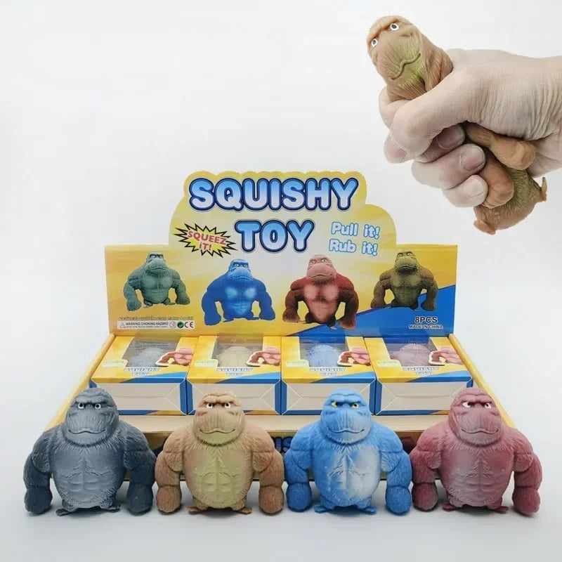 Squishy Mini Gorilla/SoyBean/Cat/Chicken Stretch Toy for Kids