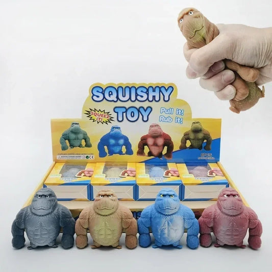 Squishy Mini Gorilla/SoyBean/Cat/Chicken Stretch Toy for Kids