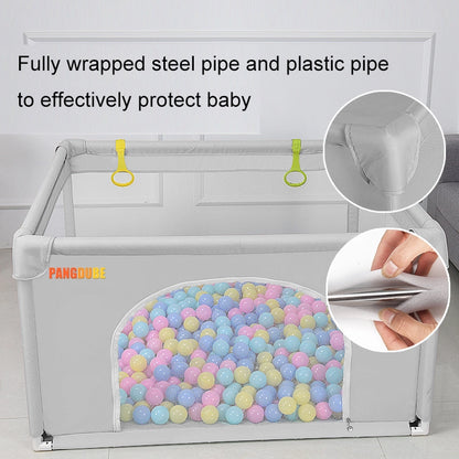 Baby Playpen with Foam Ball Pool with basketball hoop accessories