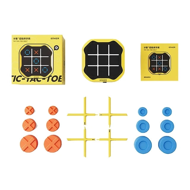 Electronic Super TIC-TAC-TOE and Memory Flash and Gobblet 3-in-1 Games Portable Toy for Kids and Family
