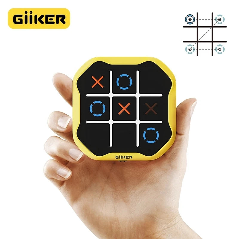 Electronic Super TIC-TAC-TOE and Memory Flash and Gobblet 3-in-1 Games Portable Toy for Kids and Family