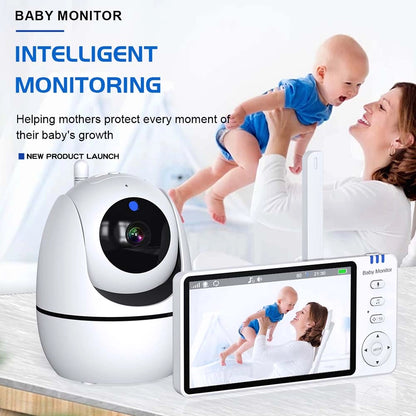 5 Inch Baby Video Monitor with Two-way Audio & Temperature Display & Baby Cry detect accessories
