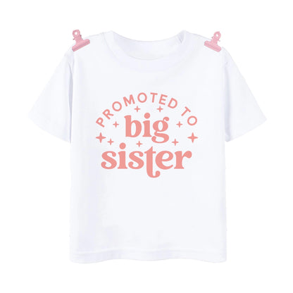 Promoted to Big Sister Rainbow T-shirt for Baby Girls Top Gift