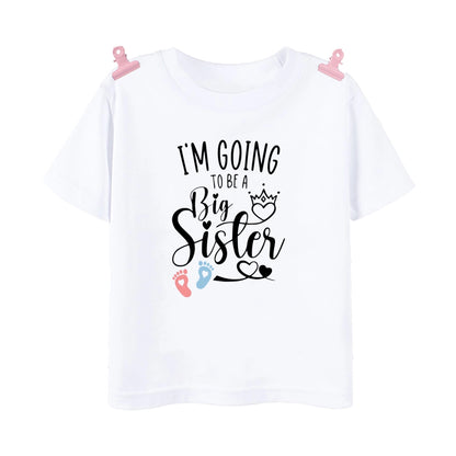 Promoted to Big Sister Rainbow T-shirt for Baby Girls Top Gift