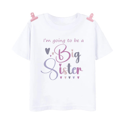Promoted to Big Sister Rainbow T-shirt for Baby Girls Top Gift